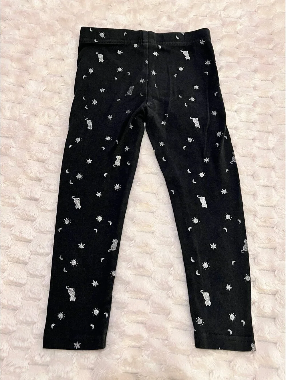 Carter’s Toddler Girl (3T) Black Halloween Patterned Leggings